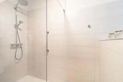 Ein Badezimmer in der Unterkunft Ferienwohnung am Stadtschloss