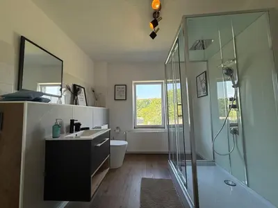 Ein Badezimmer in der Unterkunft Oasis in the heart of the Harz - Sauna