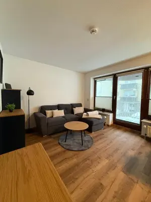 Ein Sitzbereich in der Unterkunft Ferienwohnung Mein Platz im Harz