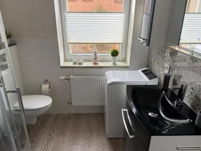 Küche/Küchenzeile in der Unterkunft Ferienwohnung im Harz 3