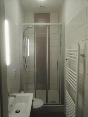 Ein Badezimmer in der Unterkunft Heine Apartment-Friedegerns Fewo
