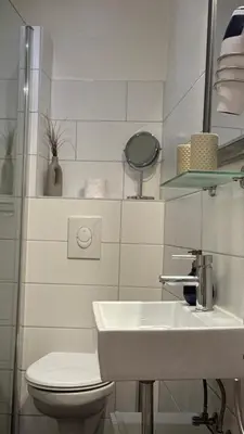 Ein Badezimmer in der Unterkunft Goslar FeWo Kultur & Naturgenuss