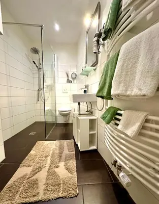 Ein Badezimmer in der Unterkunft Goslar FeWo Kultur & Naturgenuss