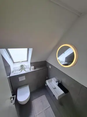 Ein Badezimmer in der Unterkunft Ferienwohnung Balu