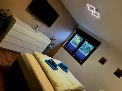 TV/Unterhaltungsangebot in der Unterkunft Ferienwohnung zum Backstübchen