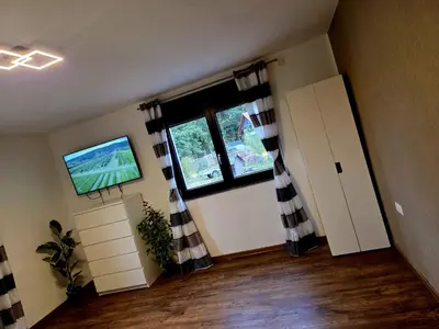 TV/Unterhaltungsangebot in der Unterkunft Ferienwohnung zum Backstübchen