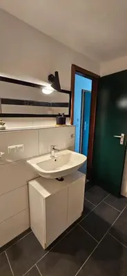 Ein Badezimmer in der Unterkunft Fernblick