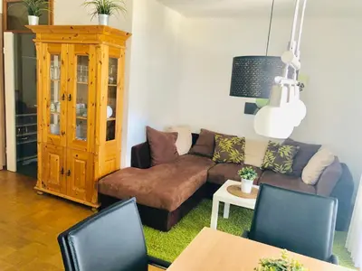 Ein Sitzbereich in der Unterkunft Wurmberg Baude 1