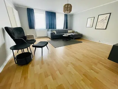 Ein Sitzbereich in der Unterkunft Fundis Apartment am Schloss