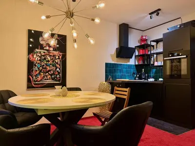 Küche/Küchenzeile in der Unterkunft Harztastisch Ferienwohnung