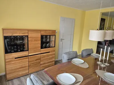 Küche/Küchenzeile in der Unterkunft Ferienhaus Wiesenblick