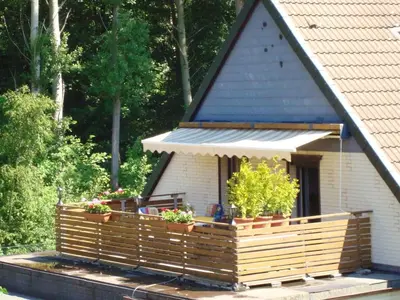Ein Garten an der Unterkunft Holiday apartment in Harz with 1 bedroom