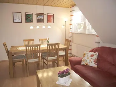 Ein Sitzbereich in der Unterkunft Holiday apartment in Harz with 1 bedroom