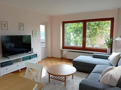 TV/Unterhaltungsangebot in der Unterkunft Ferienwohnung Calluna