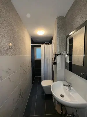 Ein Badezimmer in der Unterkunft Fewo am Rammelsberg