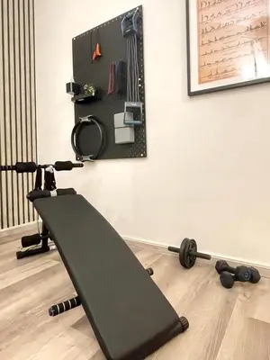 Das Fitnesscenter und/oder die Fitnesseinrichtungen in der Unterkunft FitNest, im Harz, Sauna, Bad Sachsa beim Ravensberg