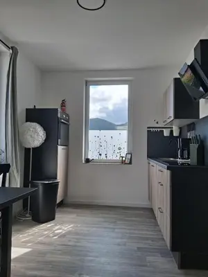 Küche/Küchenzeile in der Unterkunft Ferienhaus Wasserkunst am Butterberg - Bohlenmoor