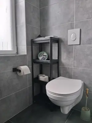 Ein Badezimmer in der Unterkunft Ferienhaus Wasserkunst am Butterberg - Bohlenmoor