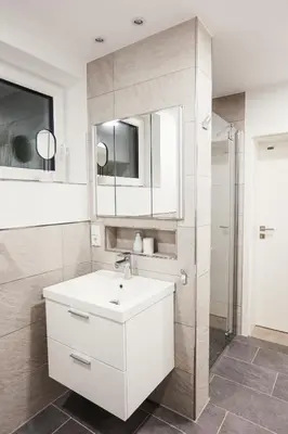 Ein Badezimmer in der Unterkunft NEU, Morgentau, mit Aussicht in Wieda & großzügigen Garten