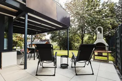Ein Patio oder anderer Außenbereich in der Unterkunft NEU, Morgentau, mit Aussicht in Wieda & großzügigen Garten