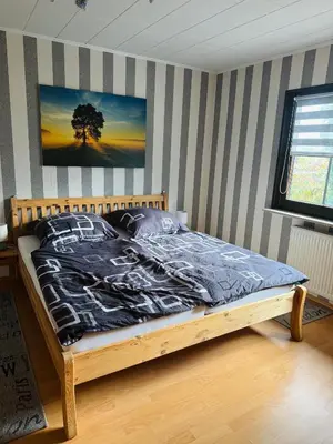Ein Bett oder Betten in einem Zimmer der Unterkunft Haus Hasenland