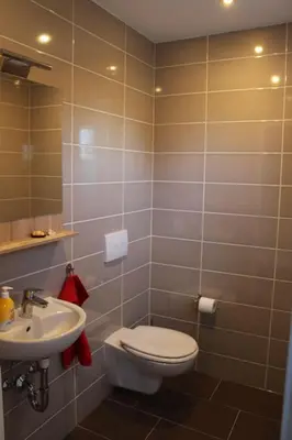 Ein Badezimmer in der Unterkunft Ferienhaus Harzperle Bj. 2017