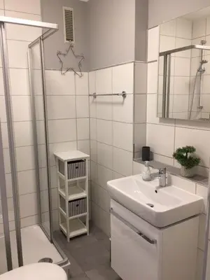 Ein Badezimmer in der Unterkunft Familien-Nest 