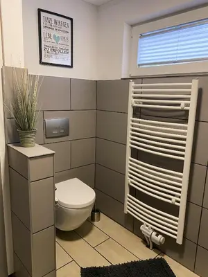 Ein Badezimmer in der Unterkunft Ferienhaus Urlaubsreich