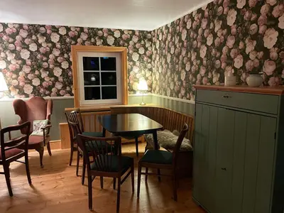 Ein Sitzbereich in der Unterkunft Rodelhaus Braunlage