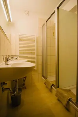 Ein Badezimmer in der Unterkunft Rodelhaus Braunlage