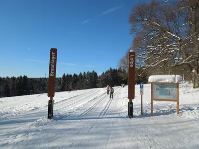 Blockhaus Bodefall im Winter