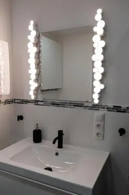 Ein Badezimmer in der Unterkunft FeWo Harzer Wiesenberg, bis zu 2 Hunde willkommen!