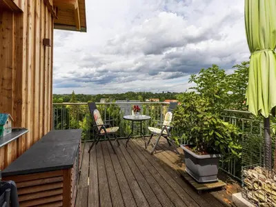 Ein Balkon oder eine Terrasse in der Unterkunft Holiday Home in Thale - Neinstedt