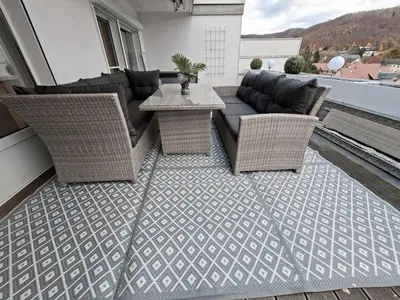 Ein Sitzbereich in der Unterkunft Bergliebe 13 mit großer Terrasse, Tiefgarage & Lift