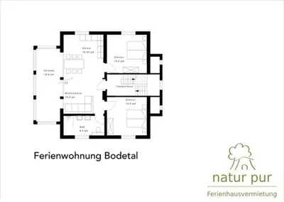 Grundriss der Unterkunft Naturpur Ferienhaus
