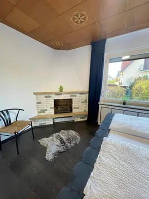 Ein Bett oder Betten in einem Zimmer der Unterkunft HarzRoots mit Garage