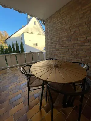Ein Balkon oder eine Terrasse in der Unterkunft HarzRoots mit Garage