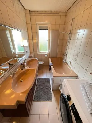 Ein Badezimmer in der Unterkunft HarzRoots mit Garage