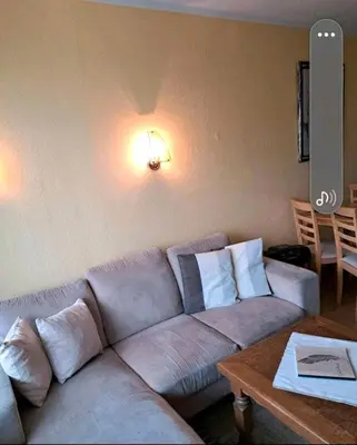 Ein Sitzbereich in der Unterkunft Ferienwohnung Relax 5