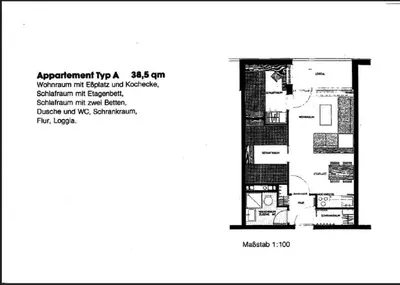 Grundriss der Unterkunft Ferienwohnung Relax 6