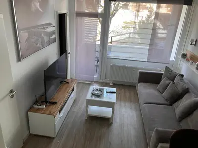 Ein Sitzbereich in der Unterkunft 