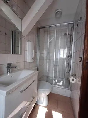 Ein Badezimmer in der Unterkunft Poststüberl