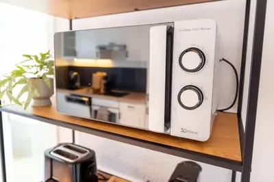 Küche/Küchenzeile in der Unterkunft Ferienwohnung am Nicolaiplatz