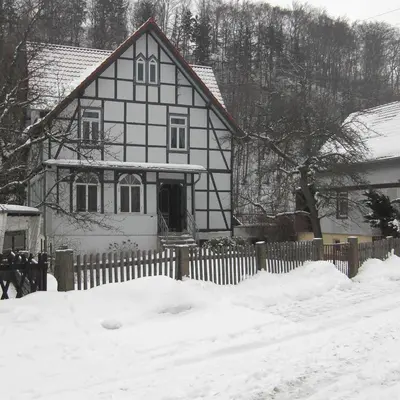 Waldhaus im Winter