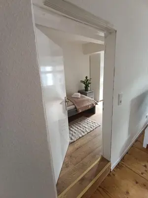 Ein Bett oder Betten in einem Zimmer der Unterkunft Kleine Auszeit Quedlinburg