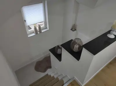 Ein Bett oder Betten in einem Zimmer der Unterkunft Ferienwohnung Altstadtherz
