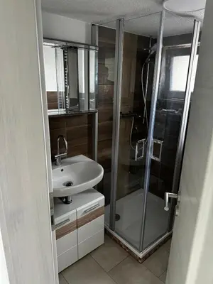 Ein Badezimmer in der Unterkunft Zum Herold