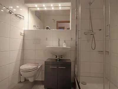 Ein Badezimmer in der Unterkunft Apartment in Braunlage