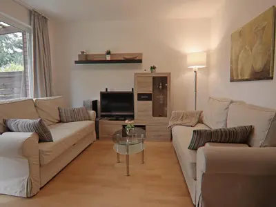 Ein Sitzbereich in der Unterkunft Apartment in Braunlage