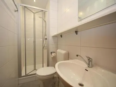 Ein Badezimmer in der Unterkunft Ferienwohnung im Haus Schiefertal, Wieda